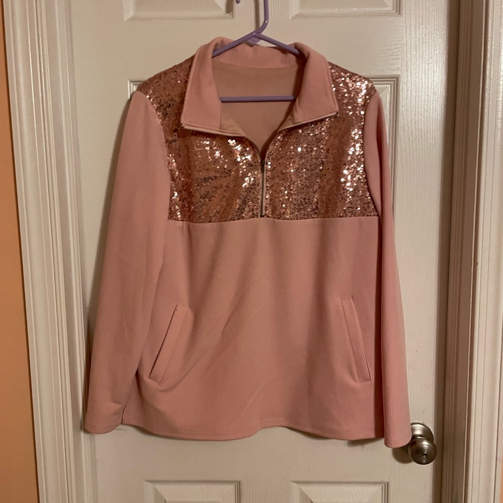 Boutique half zip